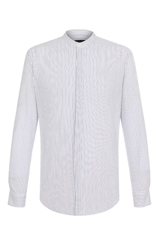 Хлопковая рубашка Giorgio Armani GM001584/TE14654 Голубой GM001584/TE14654