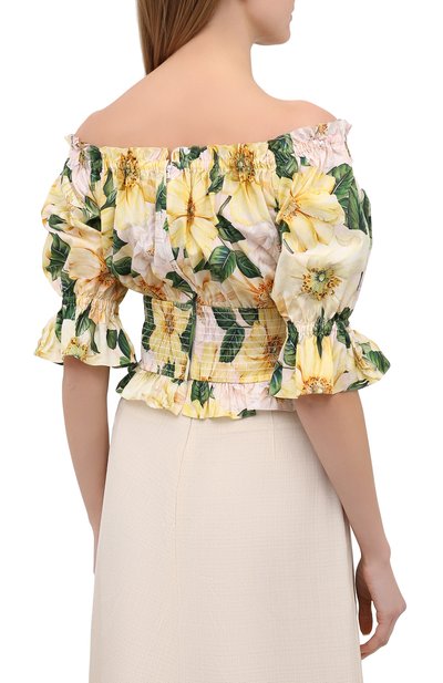 Хлопковый топ DOLCE & GABBANA, арт. F74R0T/HS5IA, фото 4