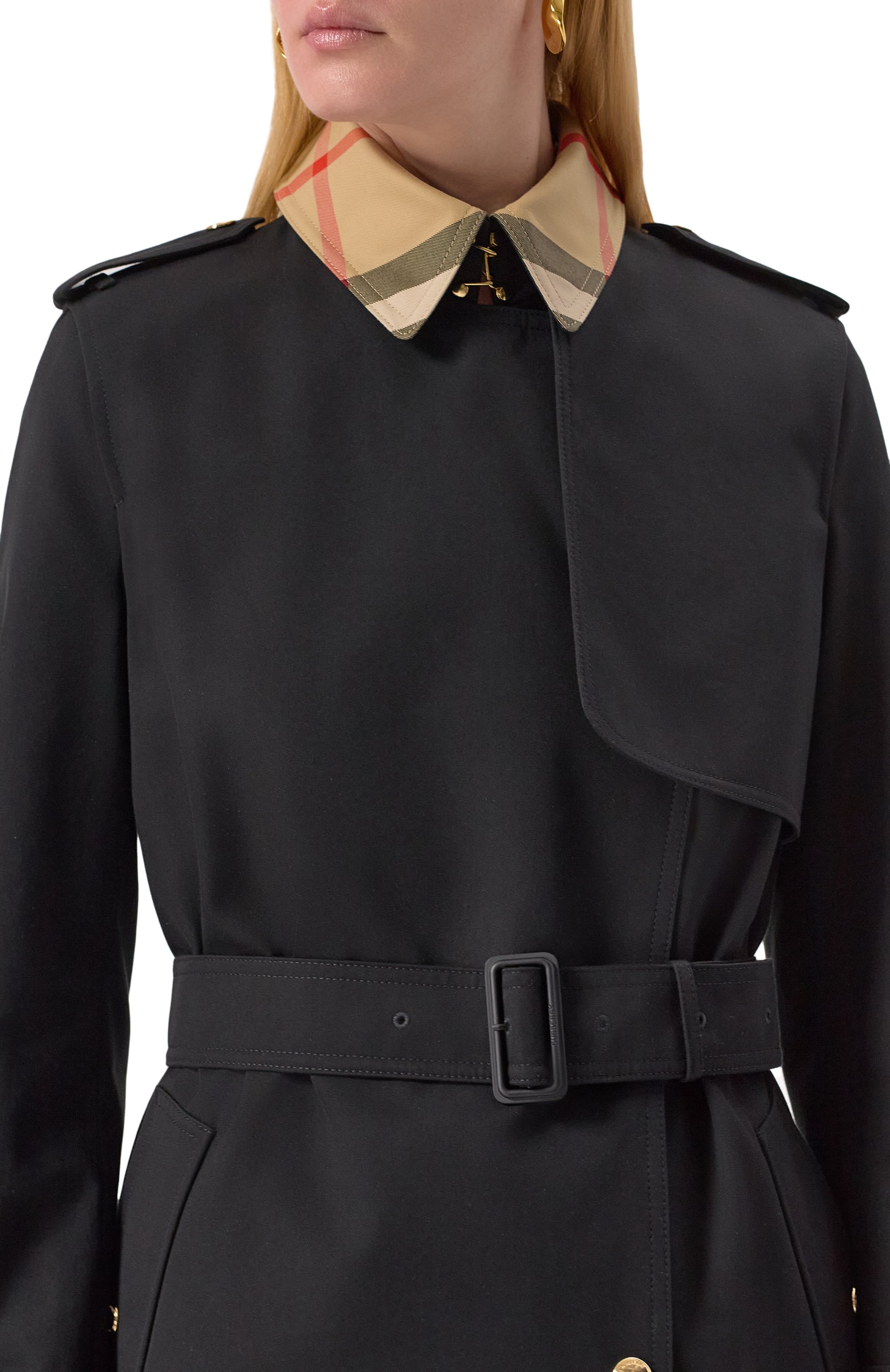 Хлопковый тренч BURBERRY черного цвета по цене 346500 руб., арт. 8089811, фото 5 Хлопковый тренч BURBERRY, арт. 8089811, фото 5