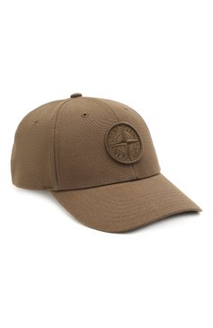 Мужская хлопковая бейсболка STONE ISLAND хаки цвета, арт. 741599661 | Фото 1 (Материал: Хлопок, Текстиль; Нос: Не проставлено)