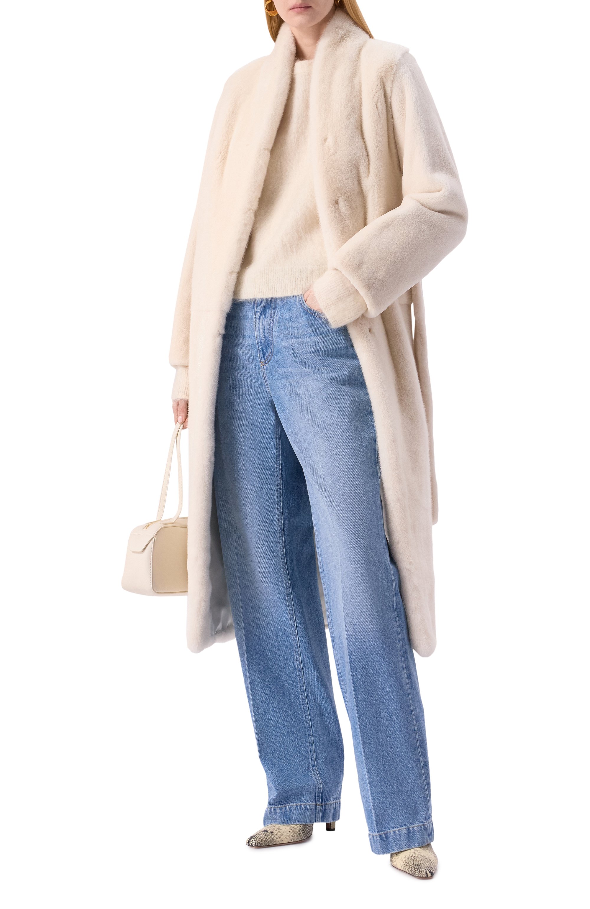 Шуба из норки YVES SALOMON, арт. 7WYM75720VLVR/PAVL0VA, фото 2