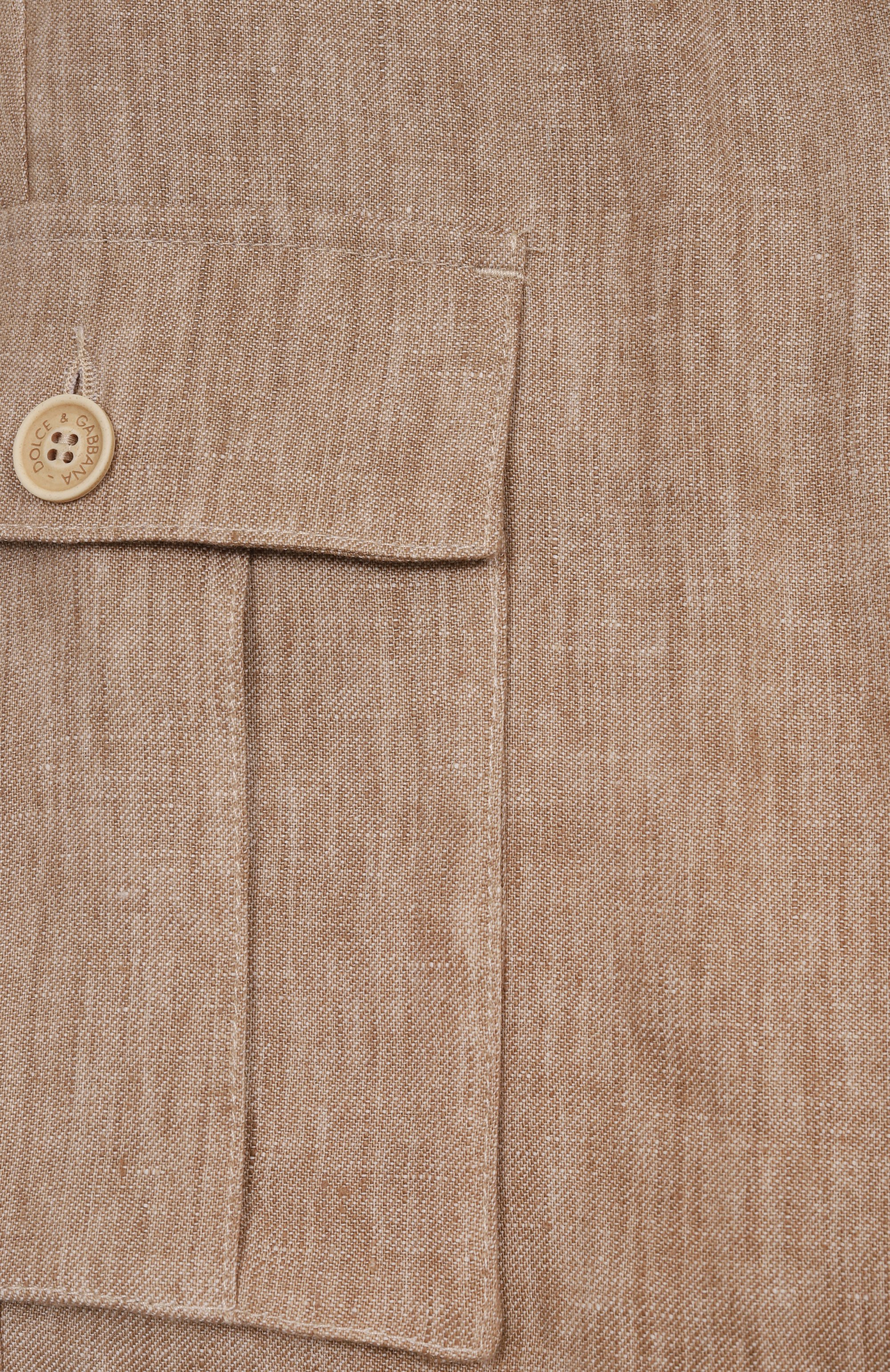 Льняные шорты-карго DOLCE & GABBANA, арт. L43Q64/FU4L0/8-14, фото 3