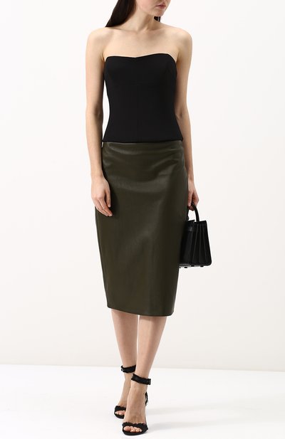 Однотонный топ-бюстье из вискозы TOM FORD черного цвета по цене 280500 руб., арт. 118TS1694-FAX128, фото 2 Однотонный топ-бюстье из вискозы TOM FORD, арт. 118TS1694-FAX128, фото 2