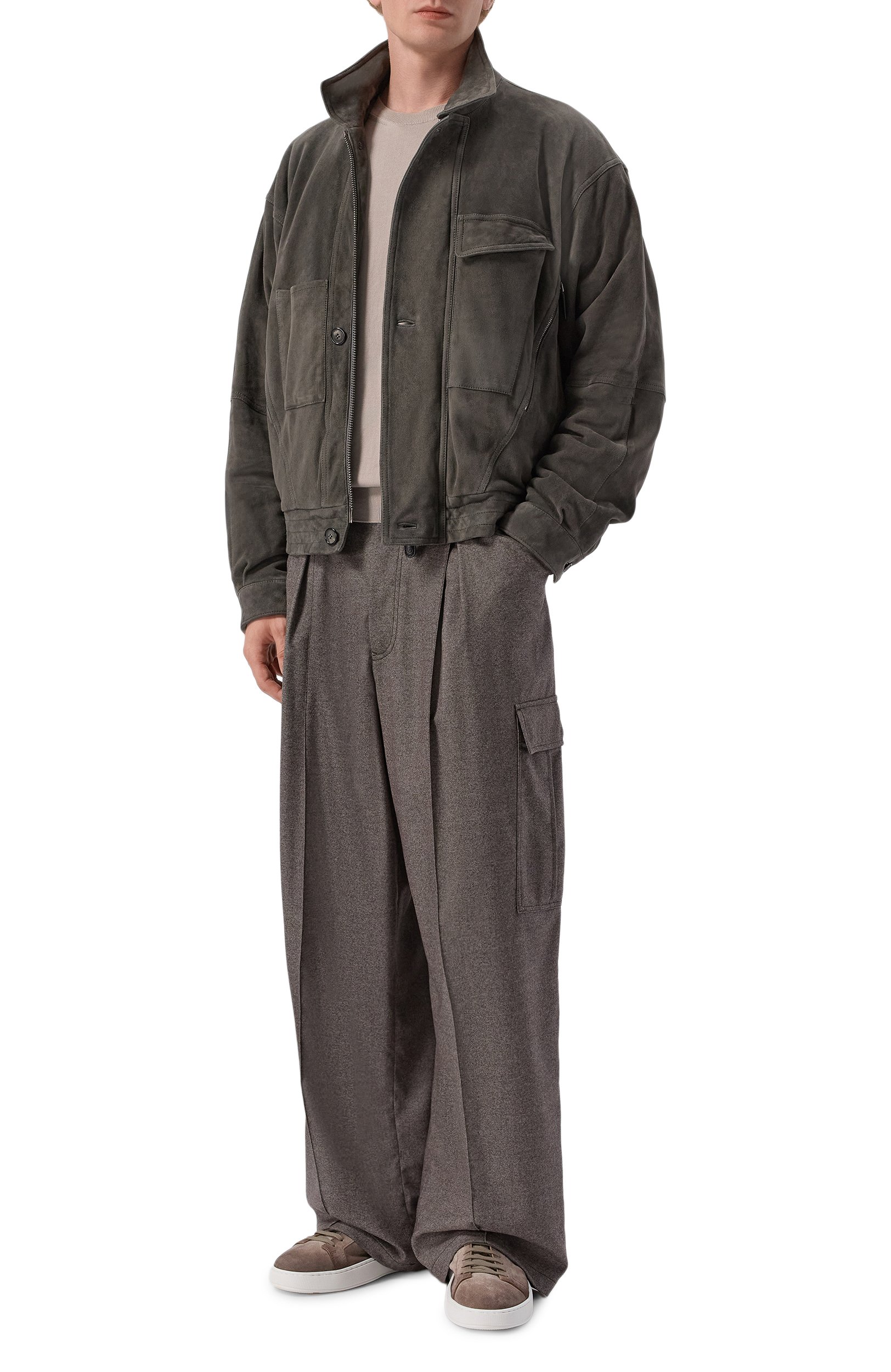 Брюки-карго из шерсти и кашемира GIORGIO ARMANI, арт. GM004540/TE11804, фото 2