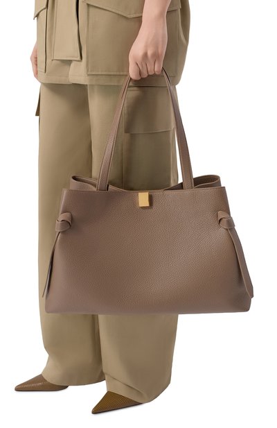 Женская сумка-тоут gyoza YUZEFI, арт. GY0ZA T0TE/PEBBLE GRAIN LEATHER