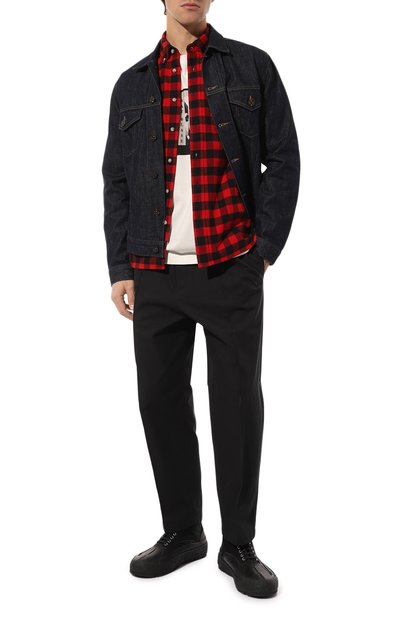 Хлопковая рубашка WOOLRICH красного цвета по цене 20000 руб., арт. CFWOSI0090MRUT3104, фото 2 Хлопковая рубашка WOOLRICH, арт. CFWOSI0090MRUT3104, фото 2