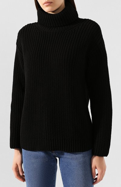 Хлопковый пуловер REDVALENTINO черно-белого цвета по цене 32100 руб., арт. SR3KCB45/4DB, фото 3 Хлопковый пуловер REDVALENTINO, арт. SR3KCB45/4DB, фото 3