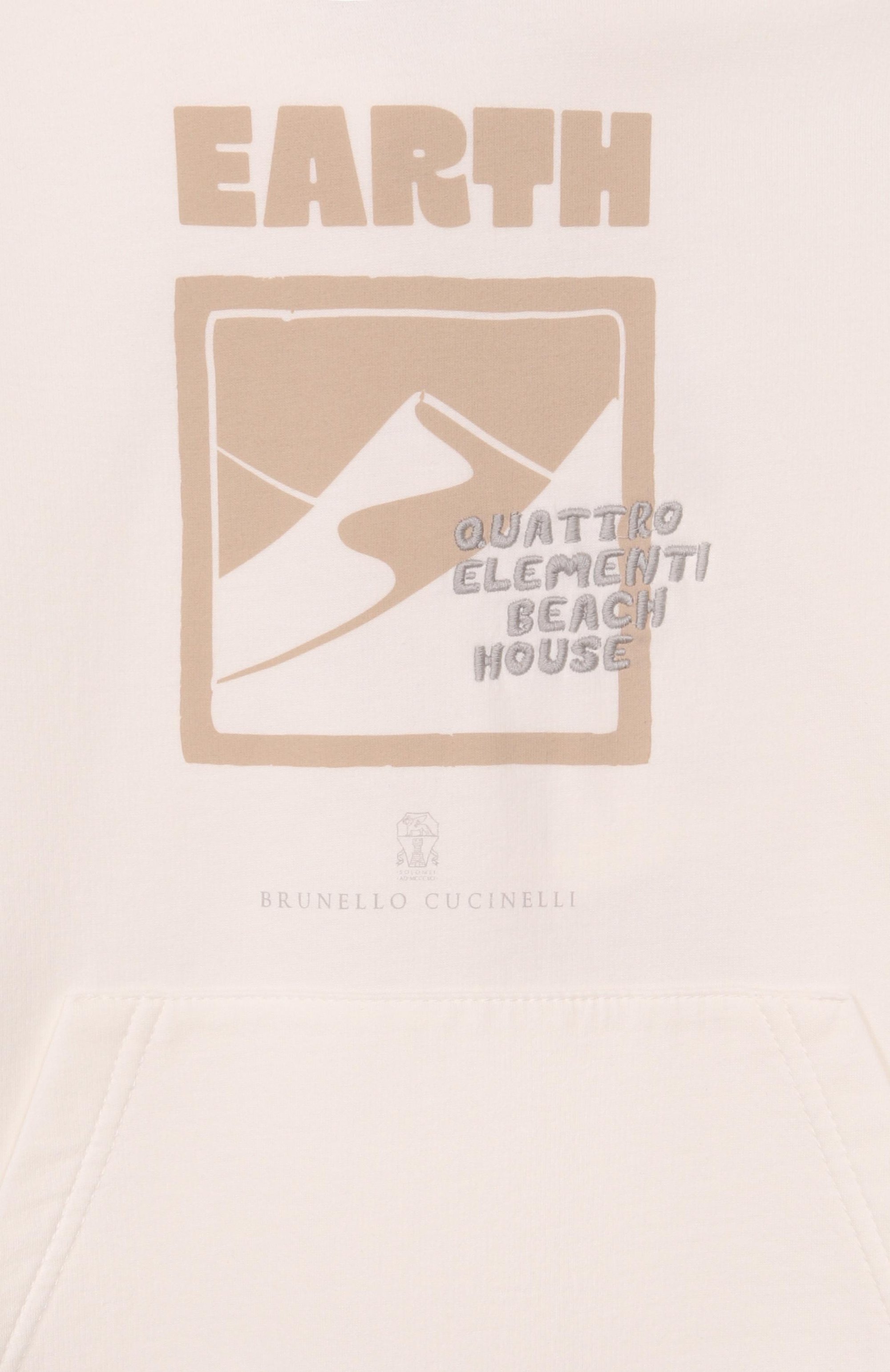 Хлопковое худи BRUNELLO CUCINELLI молочного цвета по цене 66300 руб., арт. BW863E505C, фото 3 Хлопковое худи BRUNELLO CUCINELLI, арт. BW863E505C, фото 3