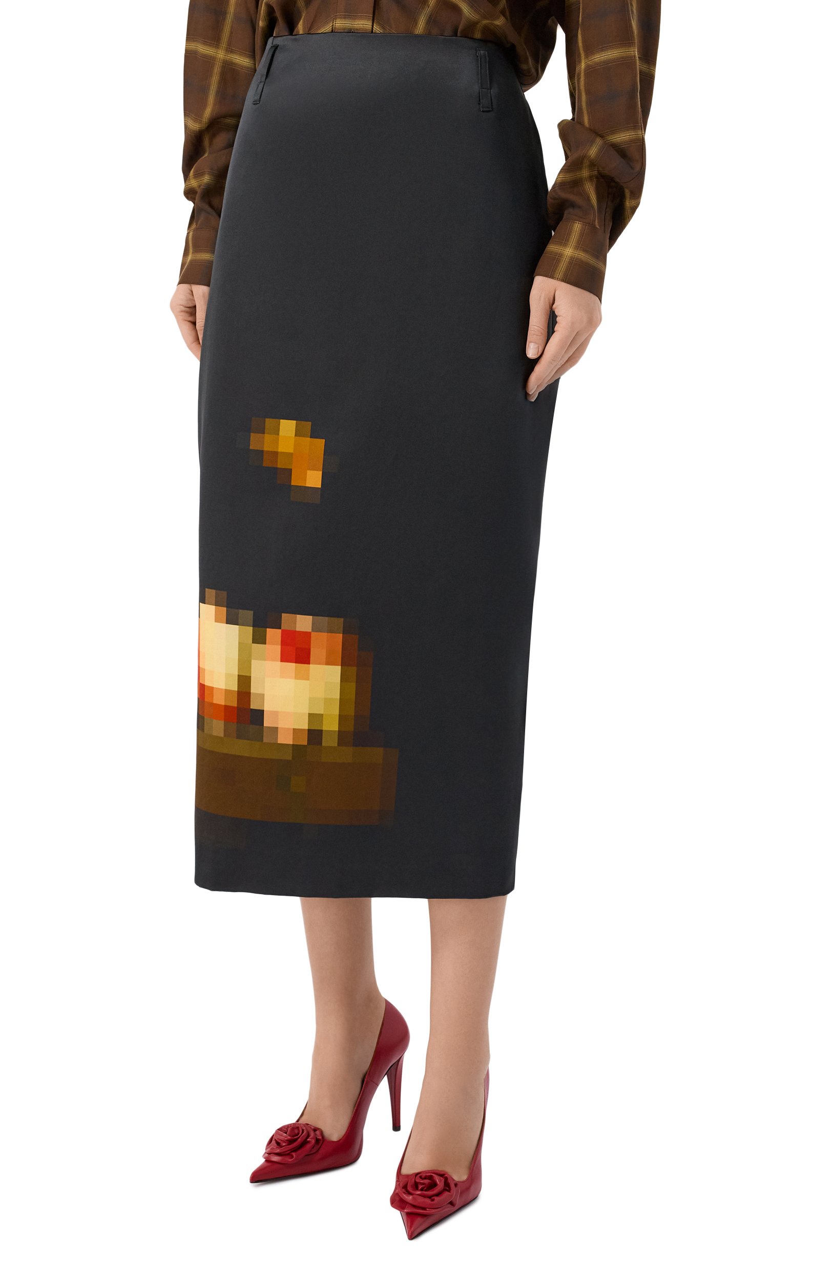 Юбка из хлопка и шелка DRIES VAN NOTEN черного цвета по цене 157000 руб., арт. 262-010808/4363, фото 3 Юбка из хлопка и шелка DRIES VAN NOTEN, арт. 262-010808/4363, фото 3
