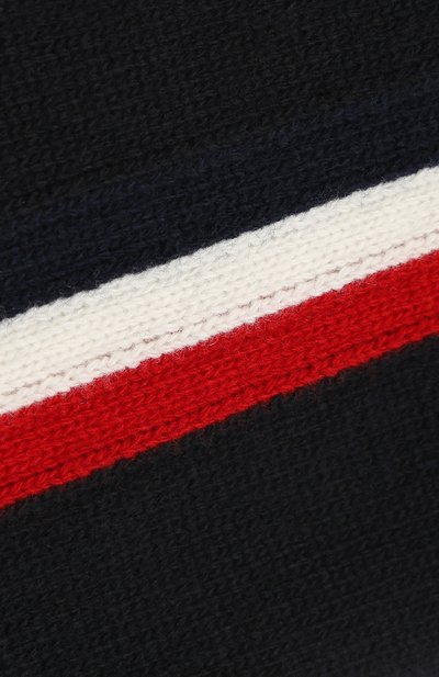 Шерстяной шарф с контрастной отделкой и логотипом бренда MONCLER ENFANT, арт. C2-954-00028-05-04S08, фото 2