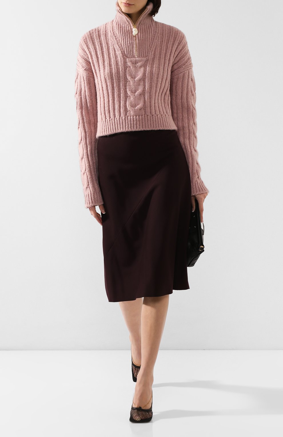 Свитер NANUSHKA, арт. ERIA_PALE PINK_CABLE KNIT, фото 2