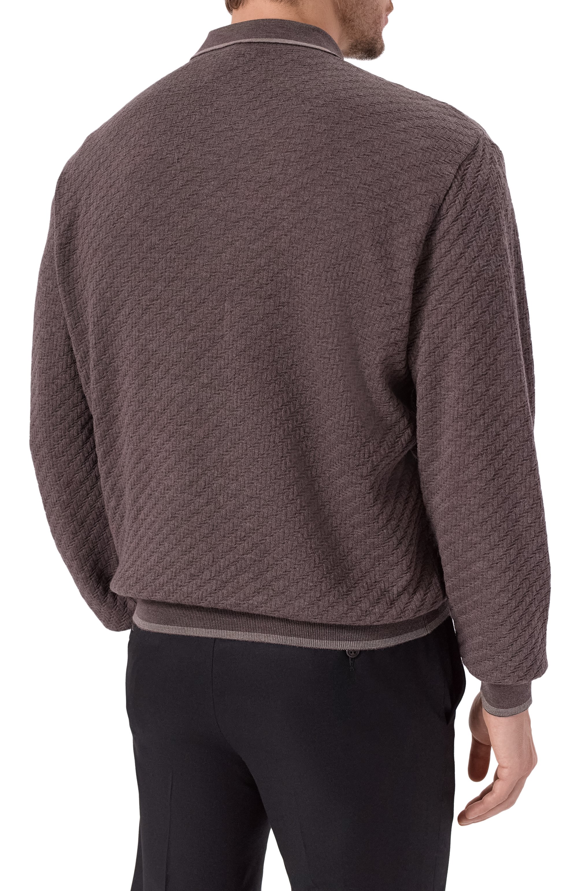 Шерстяное поло PAUL&SHARK коричневого цвета по цене 84550 руб., арт. 15311127, фото 4 Шерстяное поло PAUL&SHARK, арт. 15311127, фото 4