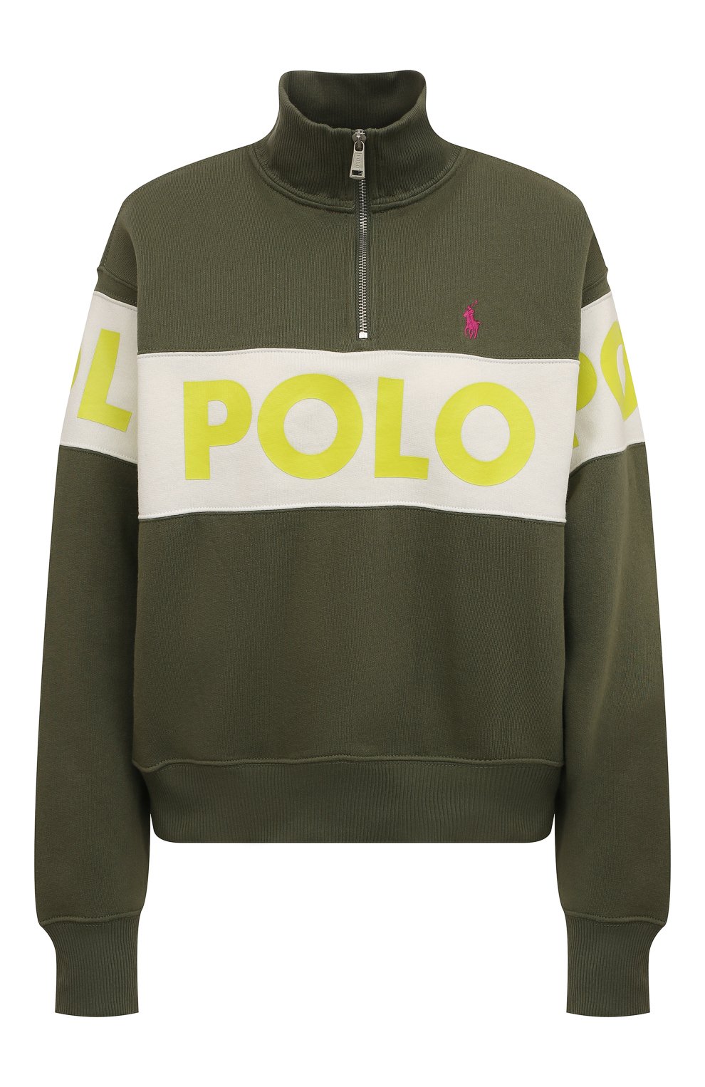 Хлопковый анорак POLO RALPH LAUREN зеленого цвета по цене 19150 руб., арт. 211856675, фото 1 Хлопковый анорак POLO RALPH LAUREN, арт. 211856675, фото 1