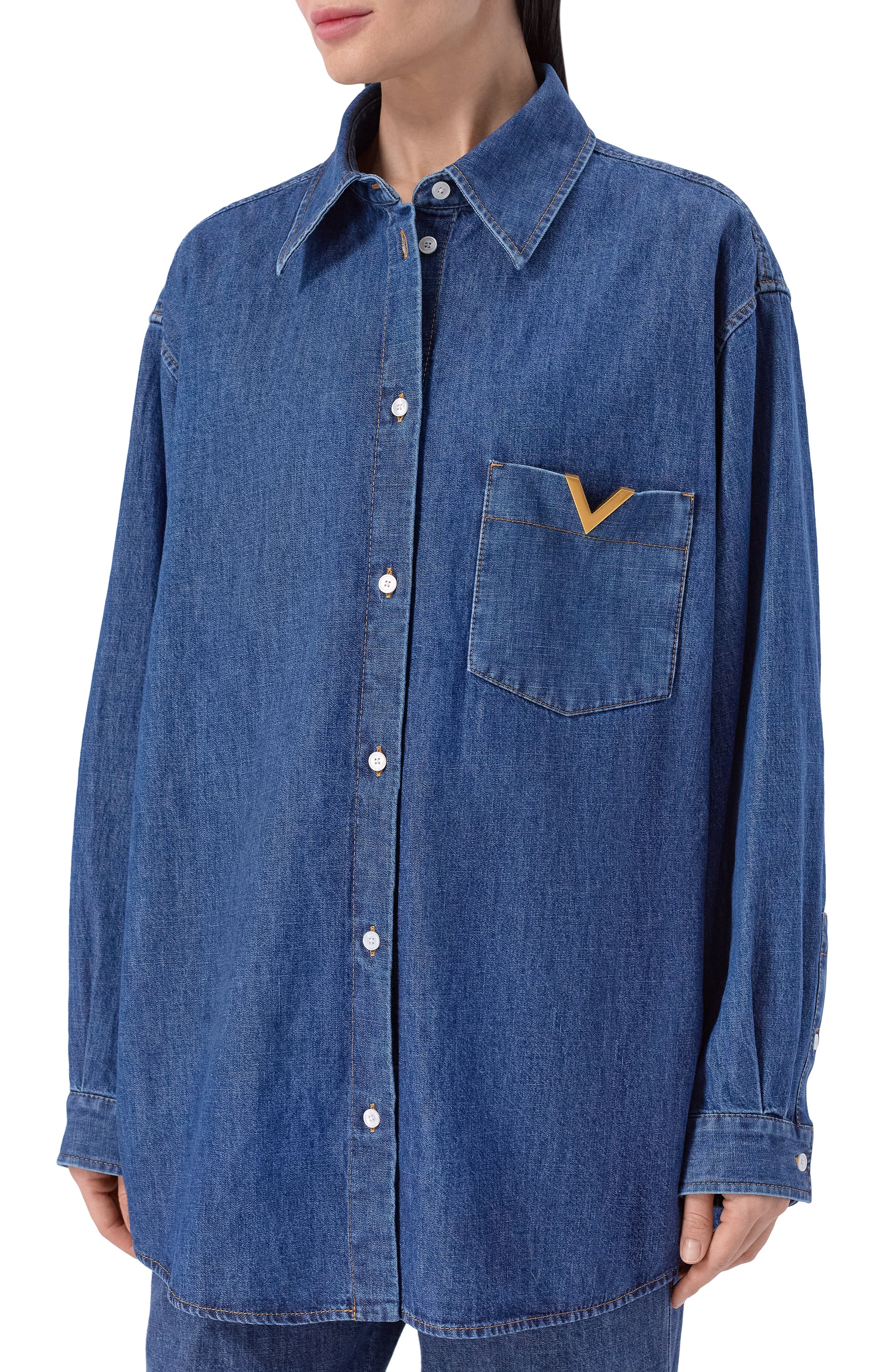 Джинсовая рубашка VALENTINO, арт. 8B3DB03K/9YA, фото 3