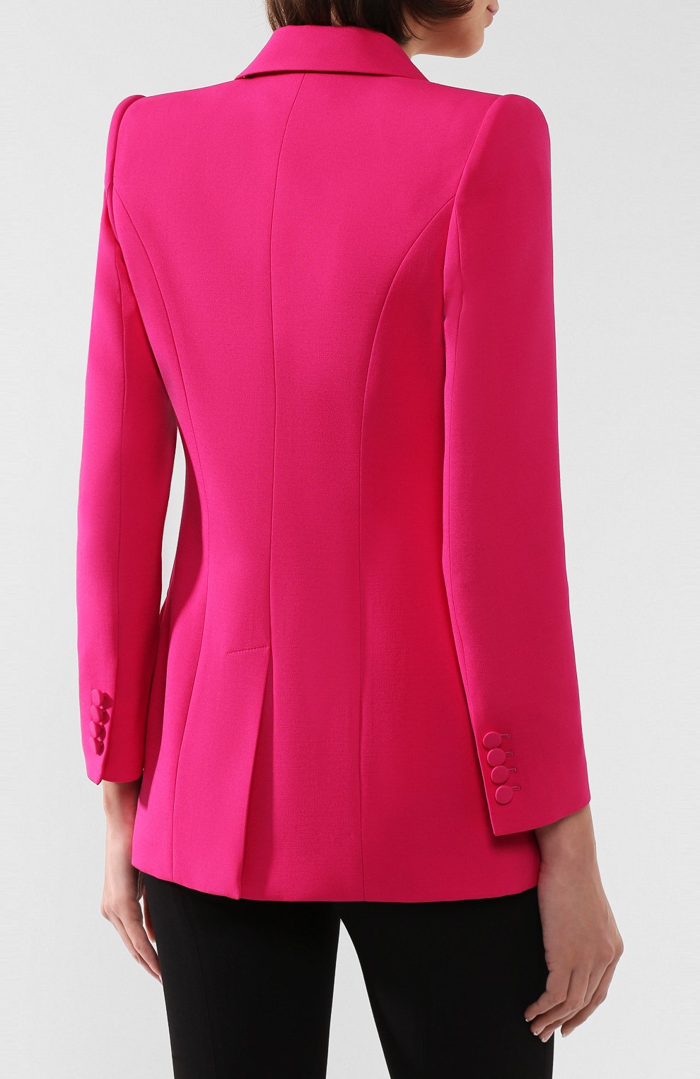 Жакет из смеси шерсти и шелка ALEXANDER MCQUEEN, арт. 610279/QJAAA, фото 4