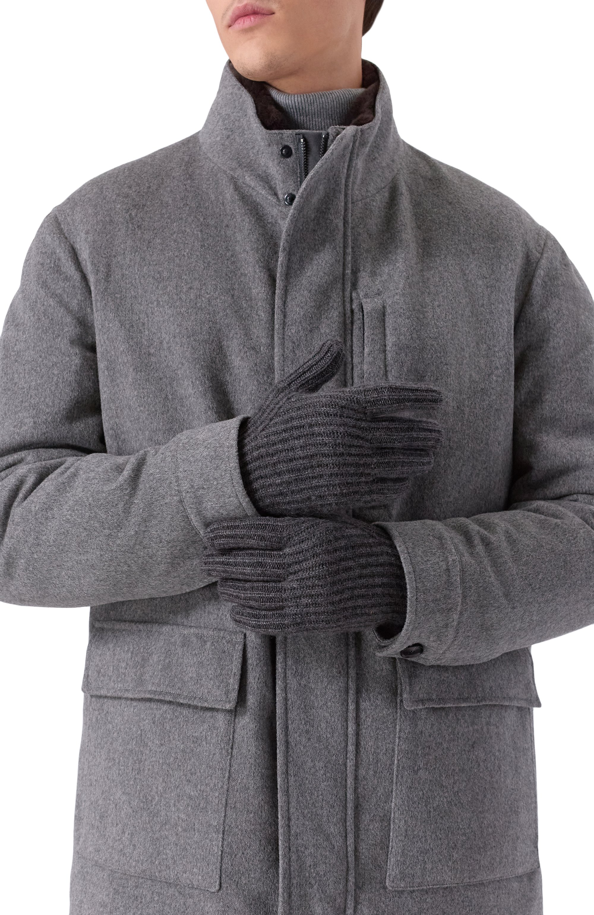 Кашемировые перчатки ANDREA CAMPAGNA, арт. 108MIU39, фото 2