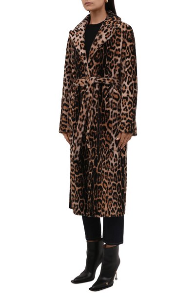 Двусторонняя дубленка YVES SALOMON леопардового цвета по цене 599500 руб., арт. 21WYM60417MERL, фото 3 Двусторонняя дубленка YVES SALOMON, арт. 21WYM60417MERL, фото 3