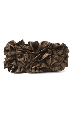 Женский клатч DRIES VAN NOTEN темно-коричневого цвета, арт. 251-011504-697 | Фото 6 (Материал: Текстиль; Размер: medium; Женское Кросс-КТ: Клатч-клатчи, Вечерняя сумка; Автоматизация состава: Проставлено; Автоматизация ТО: Проставлено)