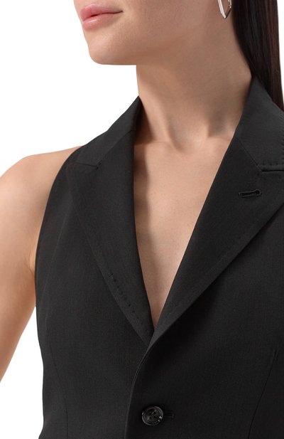 Жилет из вискозы и шерсти ANN DEMEULEMEESTER, арт. B0012418/FA556, фото 5