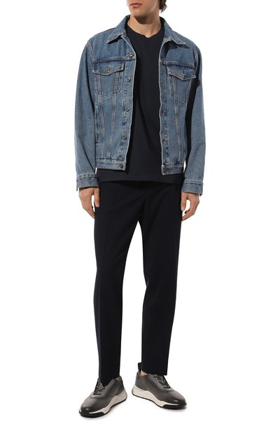 Кожаные кроссовки innova SANTONI, арт. MBIM21694BINNSU6U57, фото 2