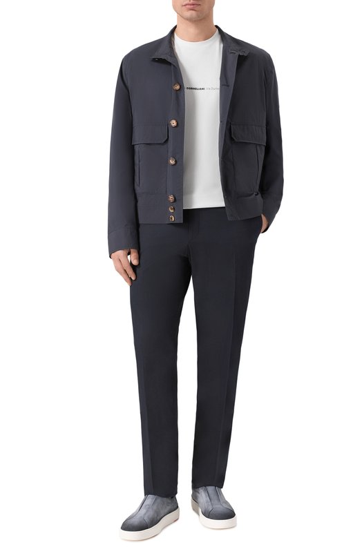 Хлопковая футболка Corneliani 27G587/2725035 Белый  27G587/2725035 Фото 2