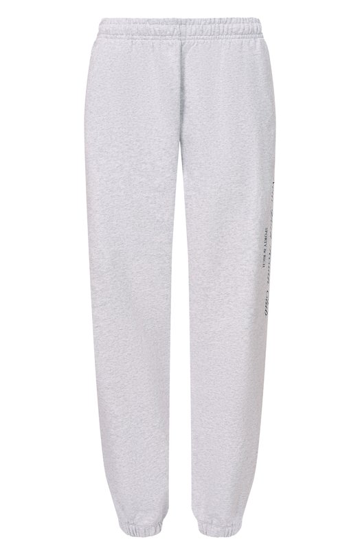 Хлопковые брюки Sporty and Rich PA03666043GY03 Серый PA03666043GY03
