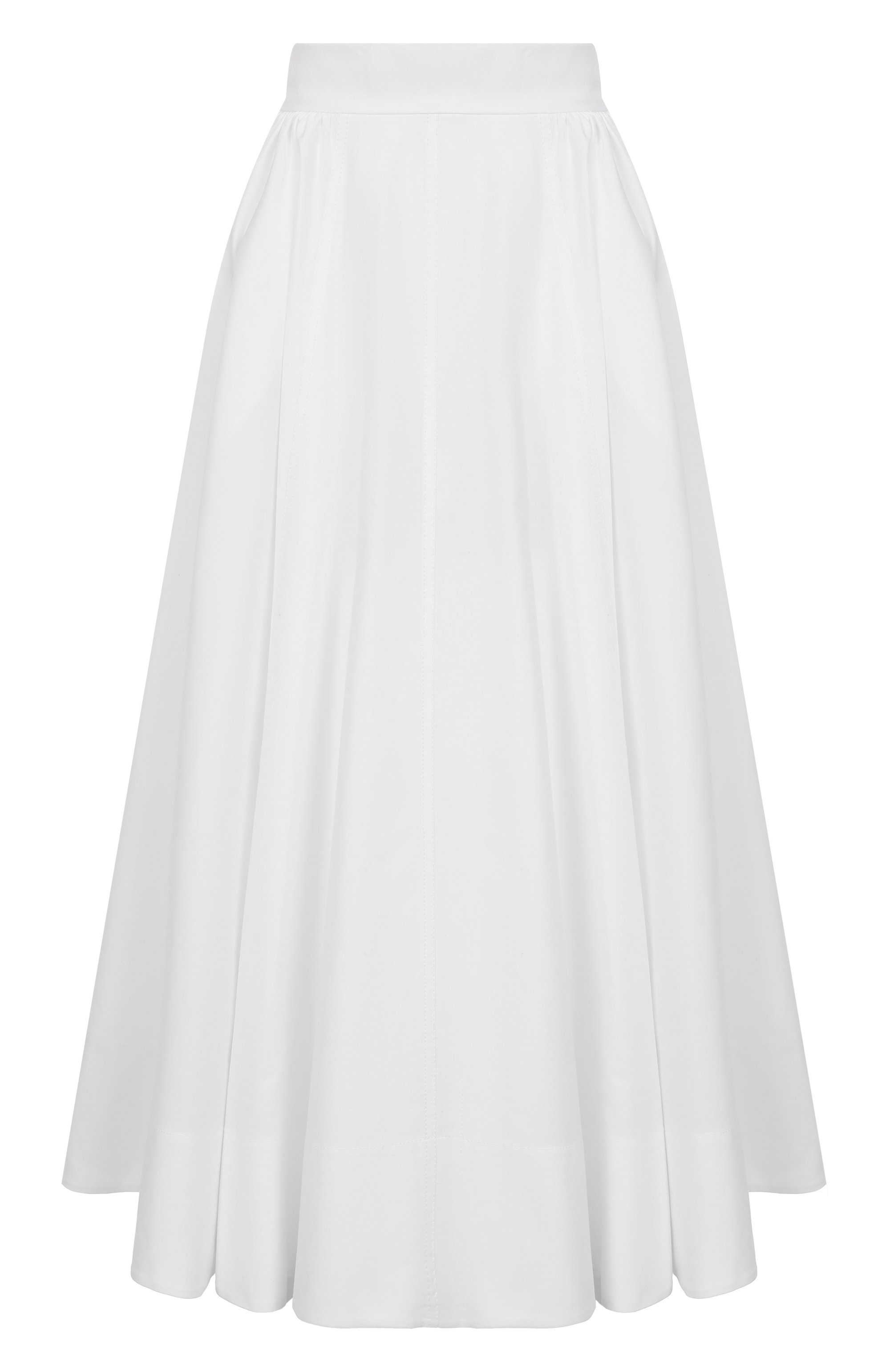 Хлопковая юбка THE ANDAMANE белого цвета по цене 54100 руб., арт. TM170367B/TNC164, фото 1 Хлопковая юбка THE ANDAMANE, арт. TM170367B/TNC164, фото 1