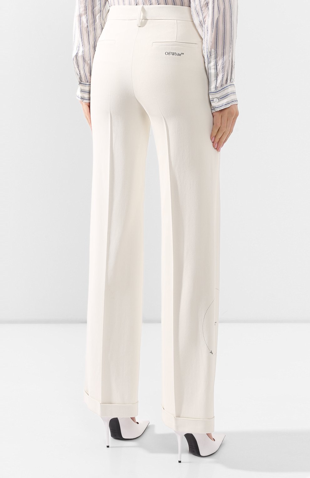 Брюки из вискозы OFF-WHITE, арт. 0WCA102S20FAB0040100, фото 4
