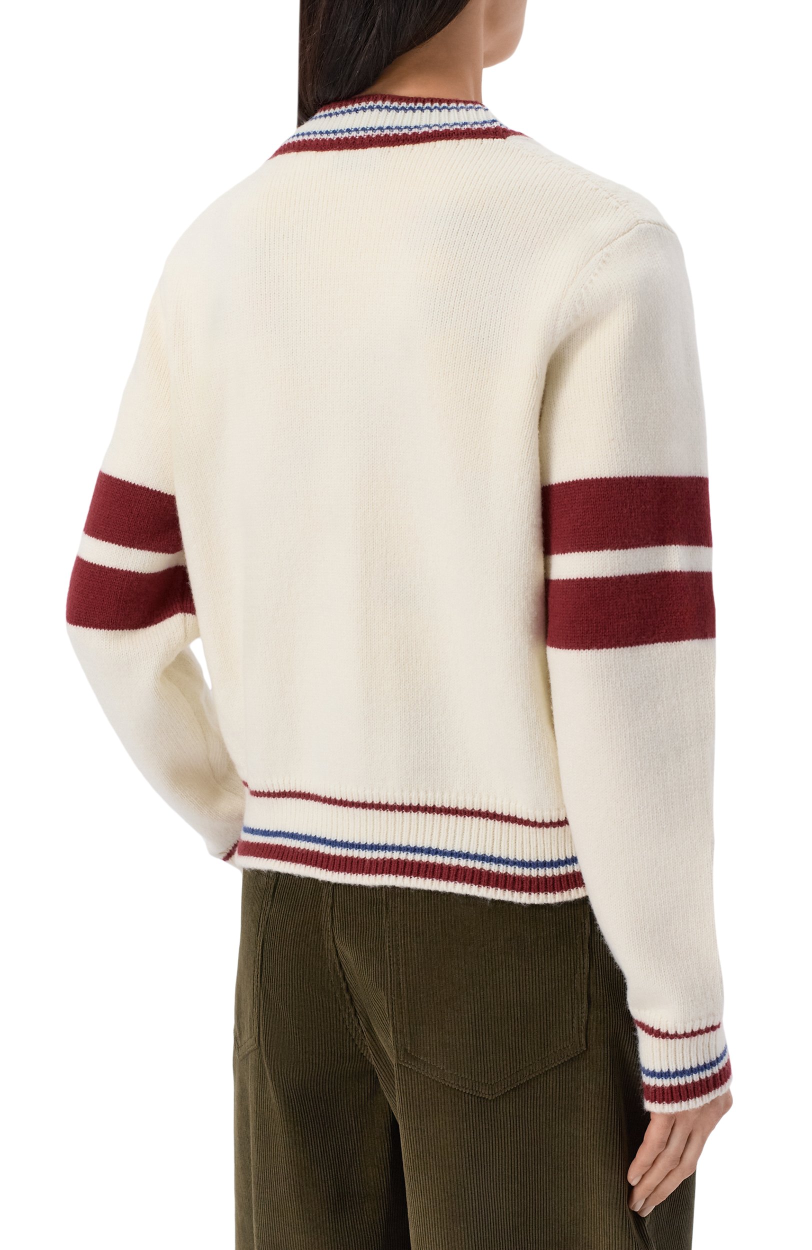 Кардиган OFF-WHITE кремового цвета по цене 82900 руб., арт. 2FE00530T, фото 4 Кардиган OFF-WHITE, арт. 2FE00530T, фото 4