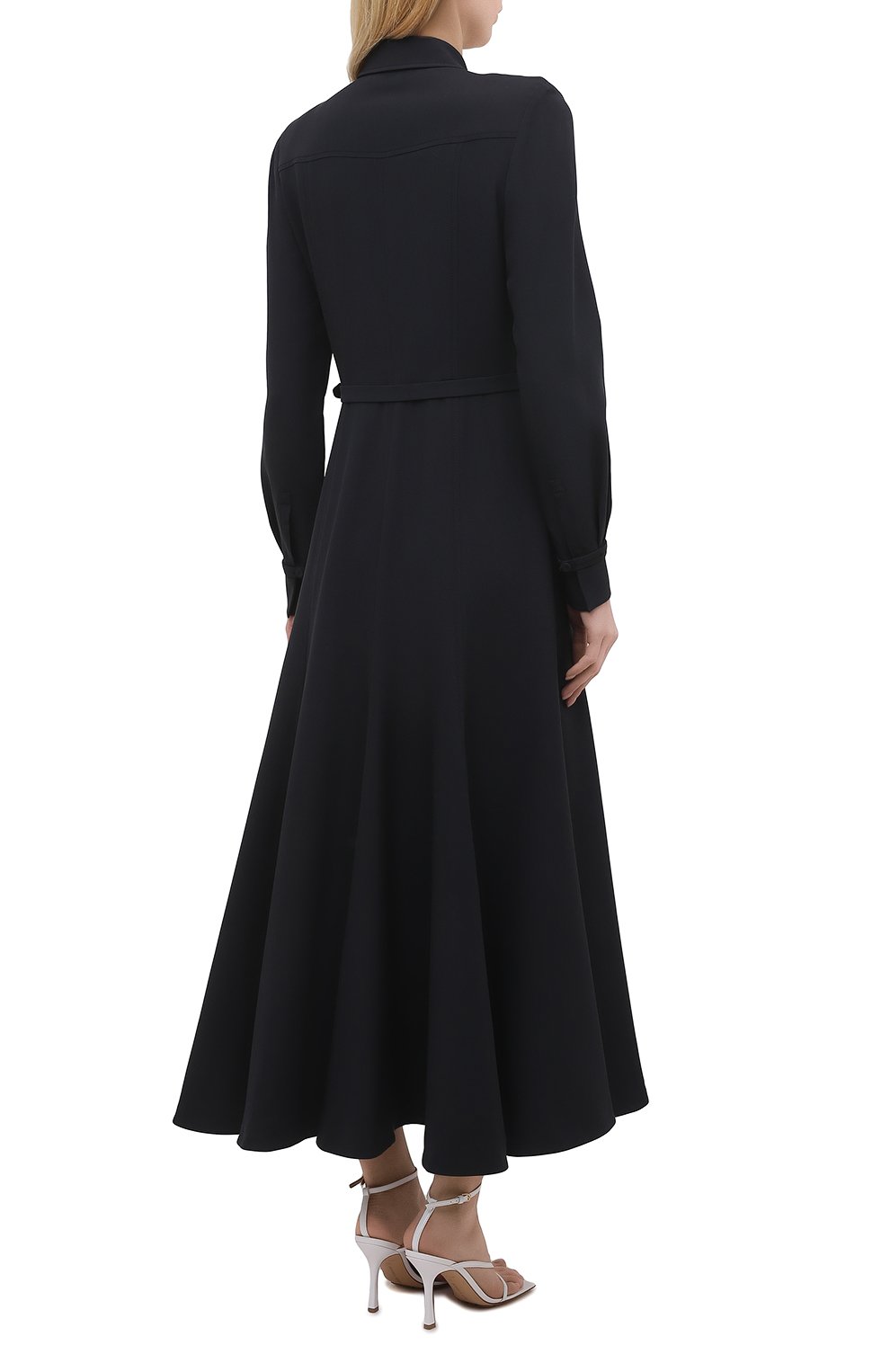 Шелковое платье GABRIELA HEARST черно-белого цвета по цене 457000 руб., арт. 321427 S042, фото 4 Шелковое платье GABRIELA HEARST, арт. 321427 S042, фото 4