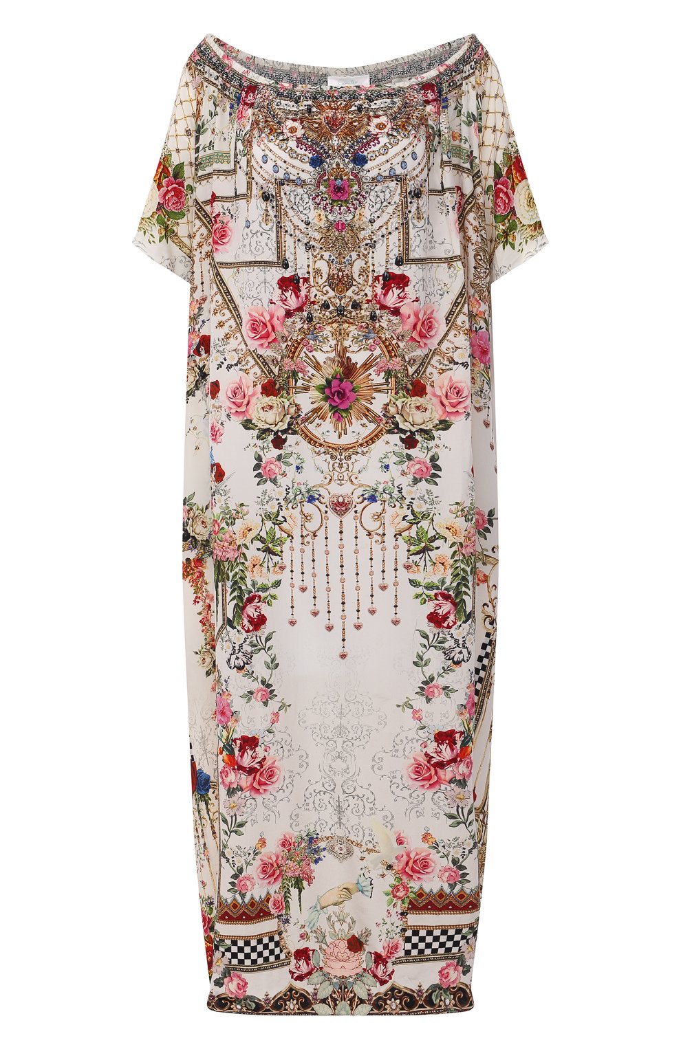 Шелковая туника CAMILLA белого цвета по цене 58950 руб., арт. 7852, фото 1 Шелковая туника CAMILLA, арт. 7852, фото 1