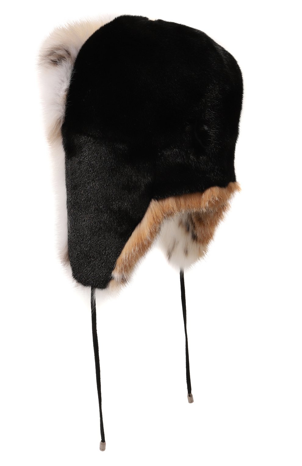 Меховая шапка-ушанка из рыси и норки VICTORIA KUSENKOVA разноцветного цвета по цене 336600 руб., арт. 092806054094, фото 3 Меховая шапка-ушанка из рыси и норки VICTORIA KUSENKOVA, арт. 092806054094, фото 3