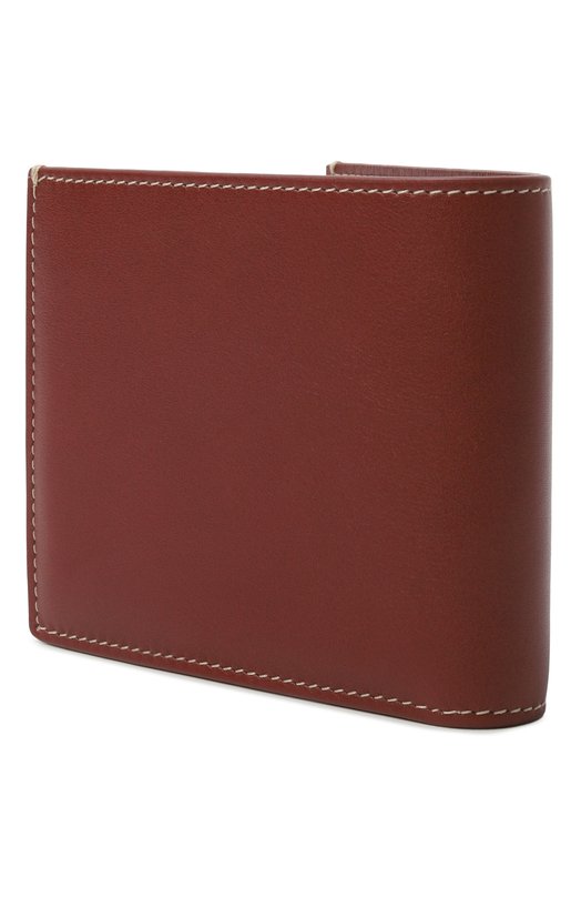 Кожаное портмоне Brunello Cucinelli MWN0BU006 Коричневый  MWN0BU006 Фото 2