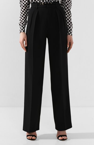 Брюки со стрелками REDVALENTINO черного цвета по цене 72650 руб., арт. TR3RBC25/2EU, фото 3 Брюки со стрелками REDVALENTINO, арт. TR3RBC25/2EU, фото 3