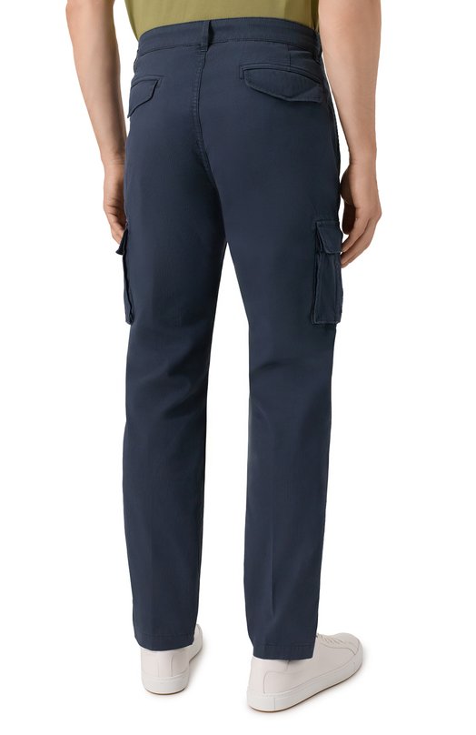 Хлопковые брюки-карго Aeronautica Militare PA1329UCT02443 Синий  PA1329UCT02443 Фото 4