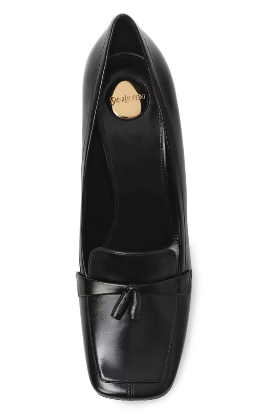 Кожаные туфли Chloé 90 Saint Laurent 841175/AAEHF Чёрный  841175/AAEHF Фото 6