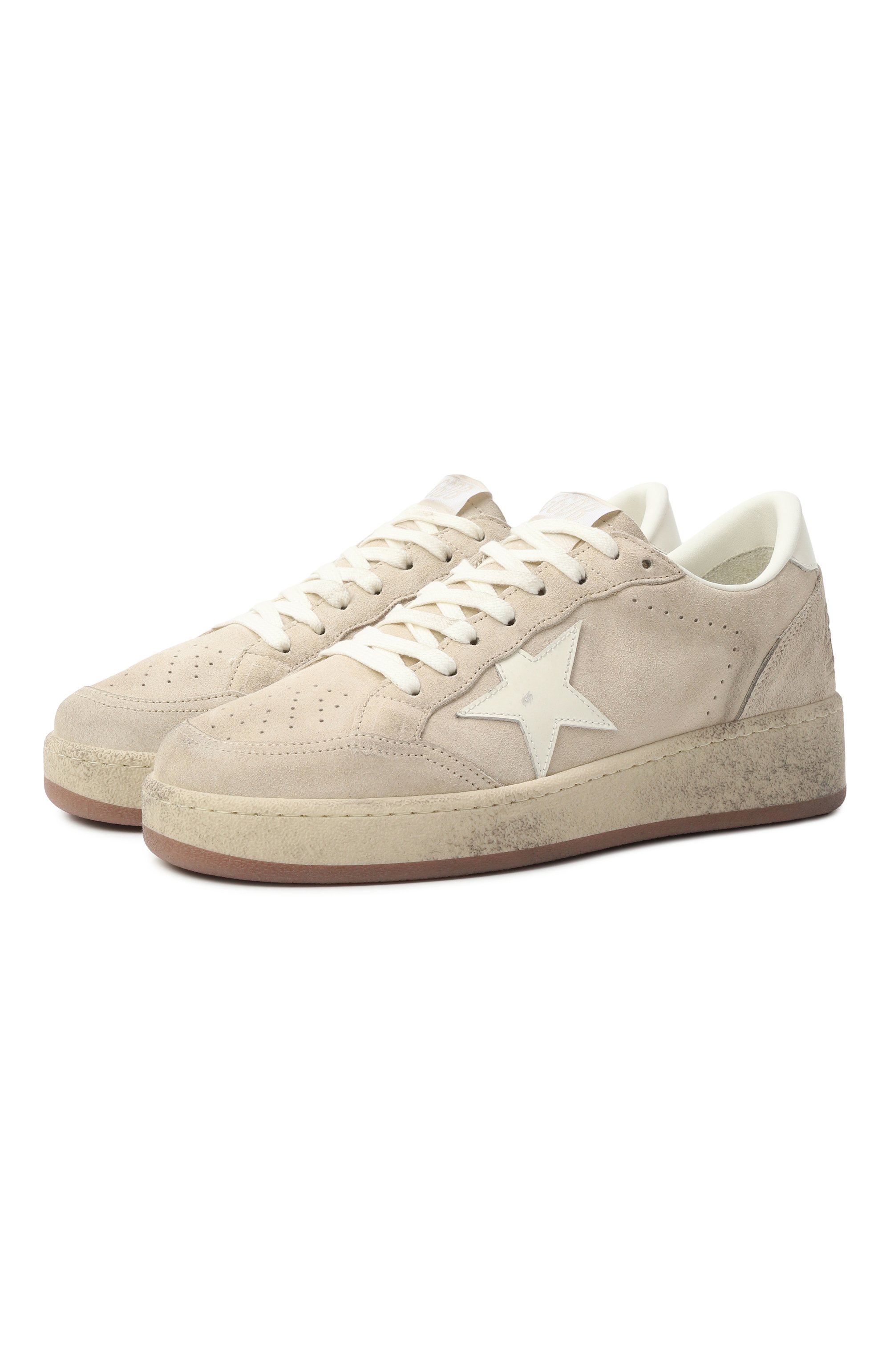 Замшевые кеды ball star GOLDEN GOOSE DELUXE BRAND, арт. GWF00804.F006967, фото 1