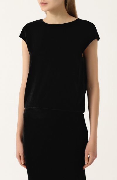 Однотонный бархатный топ с открытой спиной TEGIN, арт. ST1840, фото 3