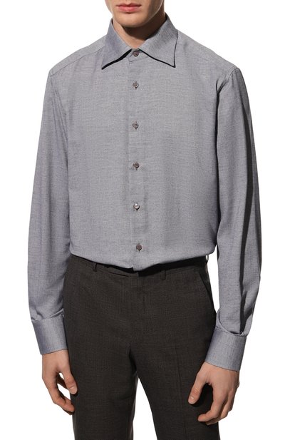 Сорочка из хлопка и кашемира STEFANO RICCI, арт. MC000928/R1901, фото 4