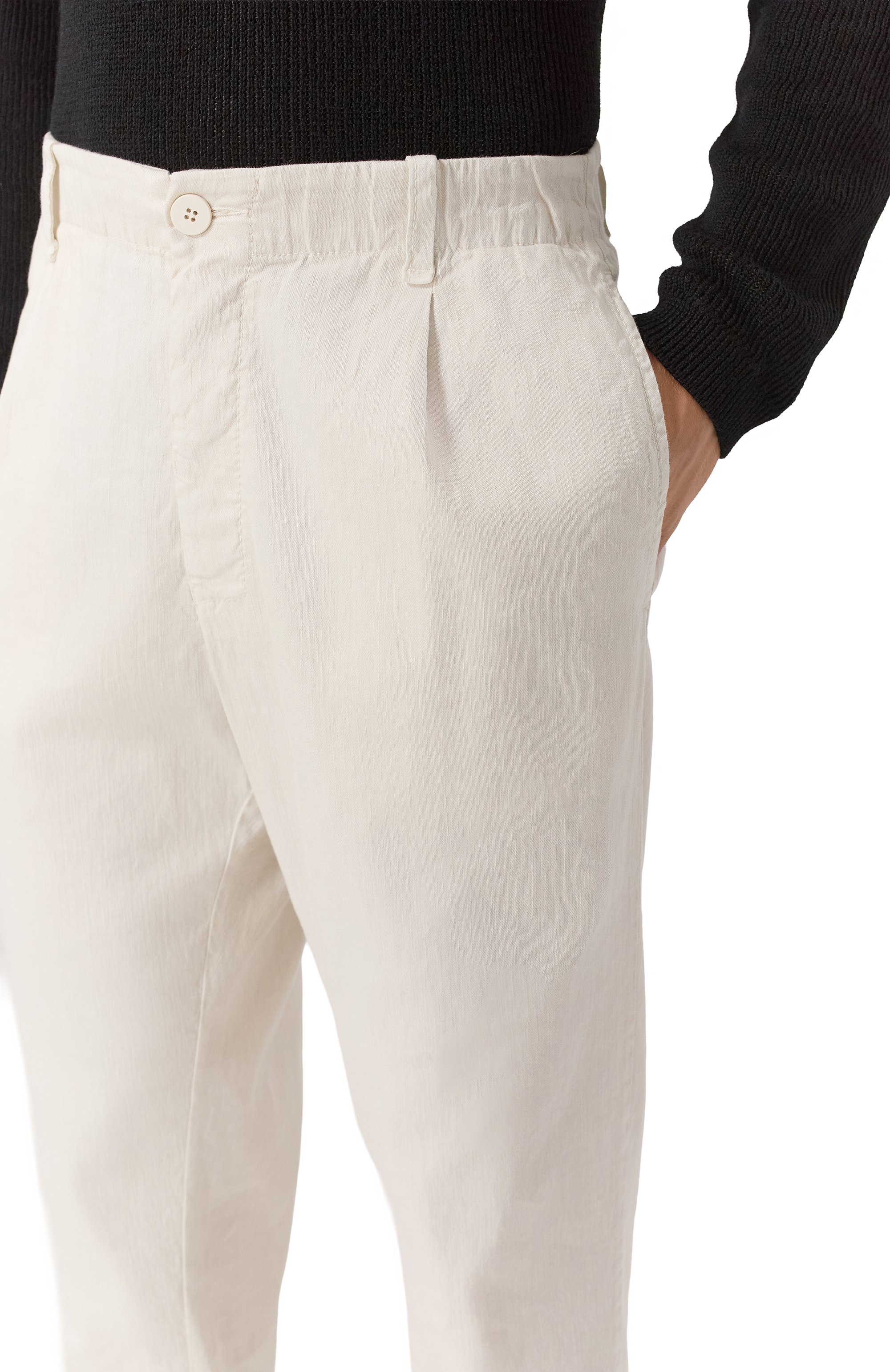 Брюки изо льна и хлопка TRANSIT, арт. CFUTRWF153, фото 5