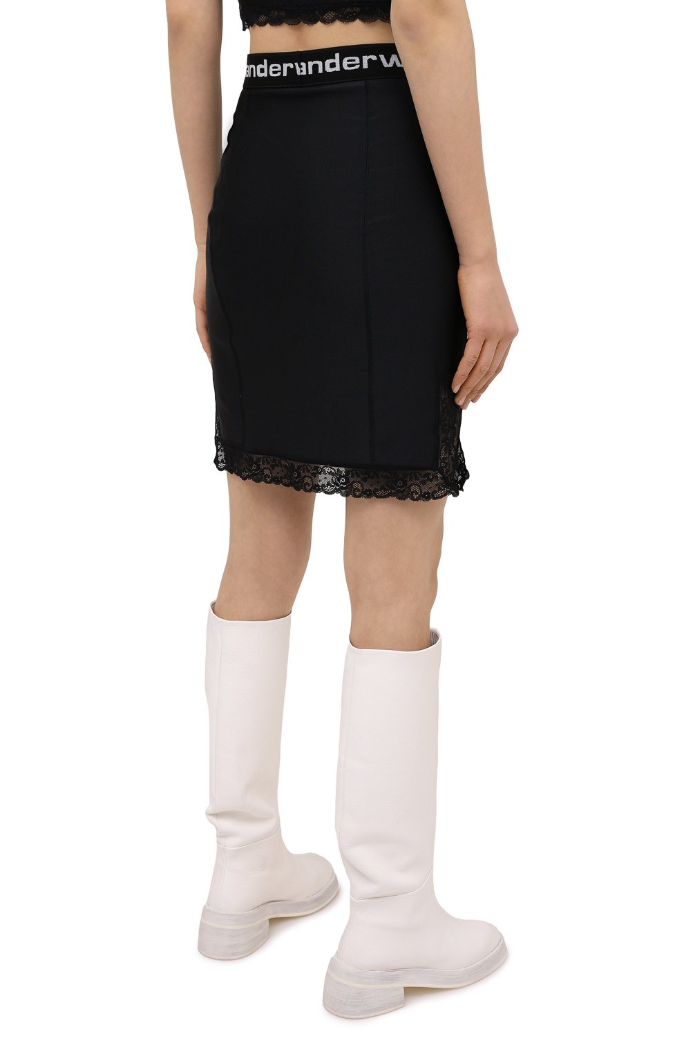 Юбка ALEXANDERWANG.T черного цвета по цене 31050 руб., арт. 4CC1215019, фото 4 Юбка ALEXANDERWANG.T, арт. 4CC1215019, фото 4
