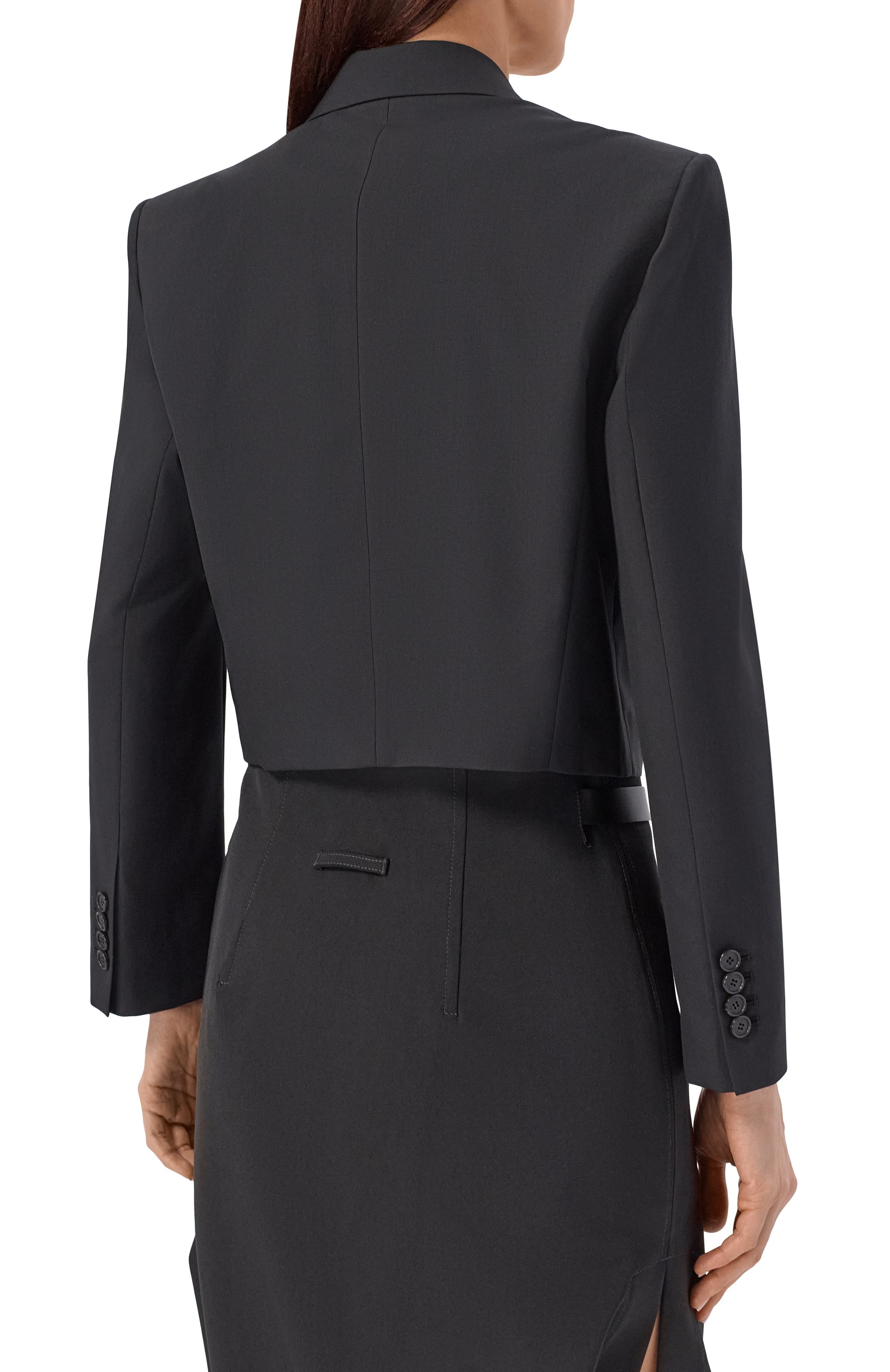 Шерстяной жакет JUUN.J черного цвета по цене 79200 руб., арт. JW6311W03, фото 4 Шерстяной жакет JUUN.J, арт. JW6311W03, фото 4