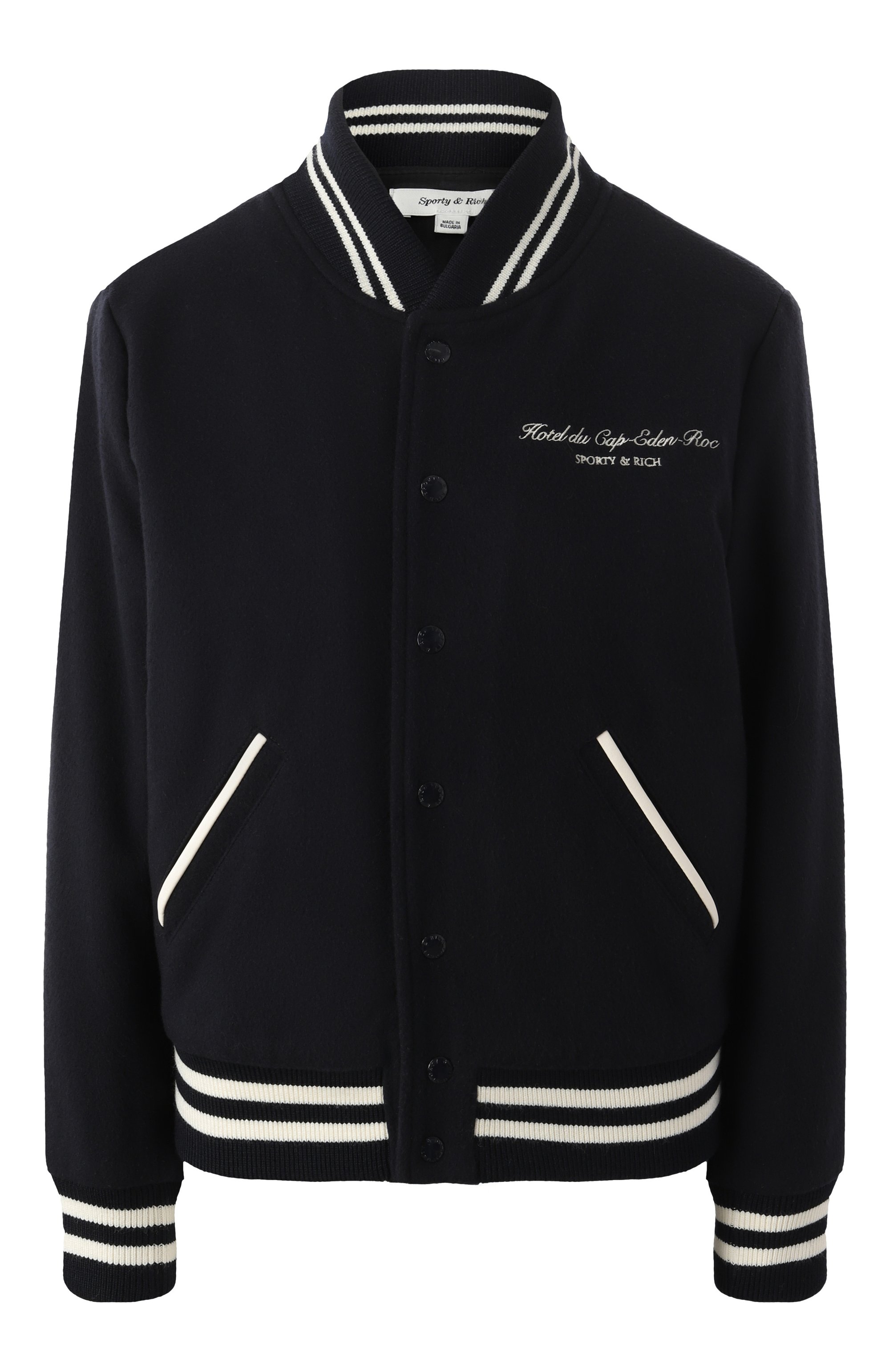 Шерстяной бомбер SPORTY AND RICH, арт. 0W007501651BL32, фото 1