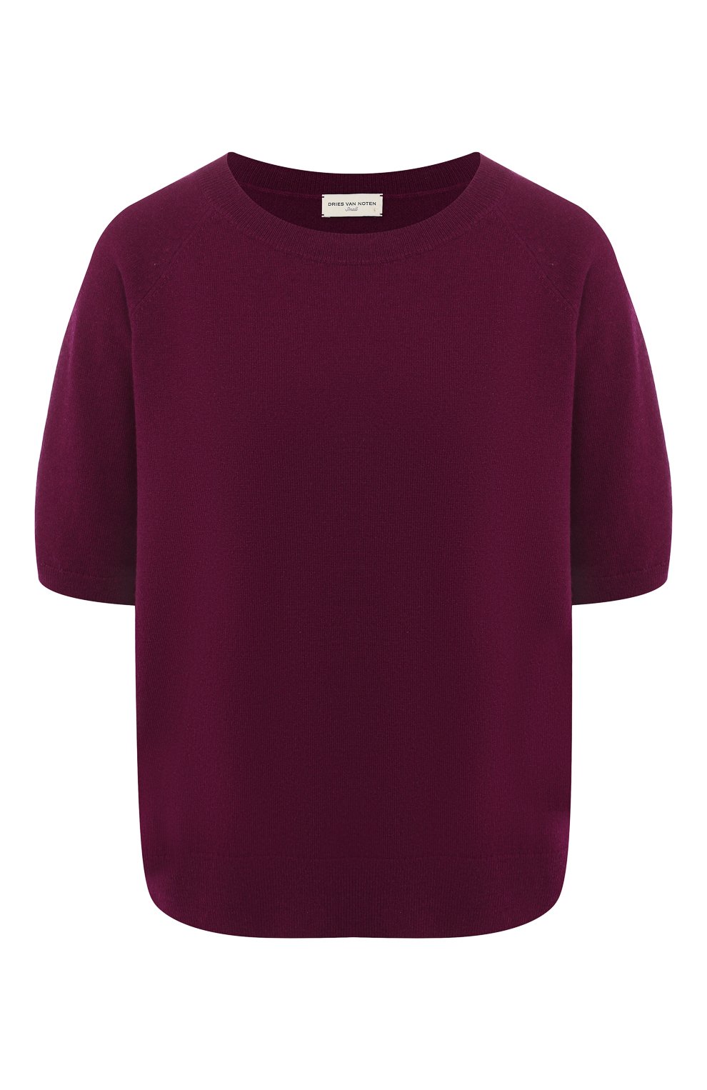 Кашемировый топ DRIES VAN NOTEN фиолетового цвета по цене 44650 руб., арт. 191-11228-7711, фото 1 Кашемировый топ DRIES VAN NOTEN, арт. 191-11228-7711, фото 1
