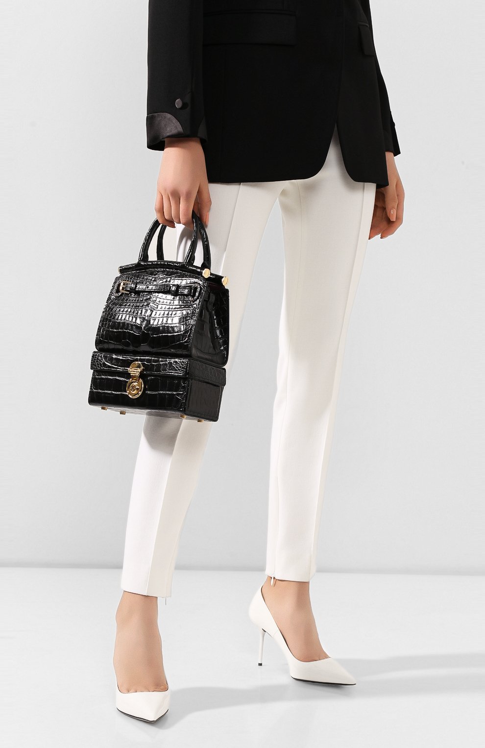 Сумка rl50 large из кожи аллигатора RALPH LAUREN, арт. 435785894/AMIS, фото 2