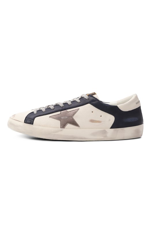 Кожаные кеды Super-Star Golden Goose Deluxe Brand GMF00103.F006902 Белый  GMF00103.F006902 Фото 4