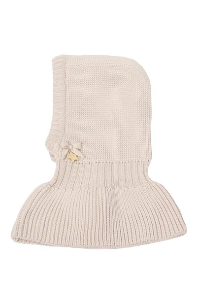 Шерстяная шапка-капор IL TRENINO бежевого цвета по цене 16600 руб., арт. FJ-3637/J, фото 2 Шерстяная шапка-капор IL TRENINO, арт. FJ-3637/J, фото 2