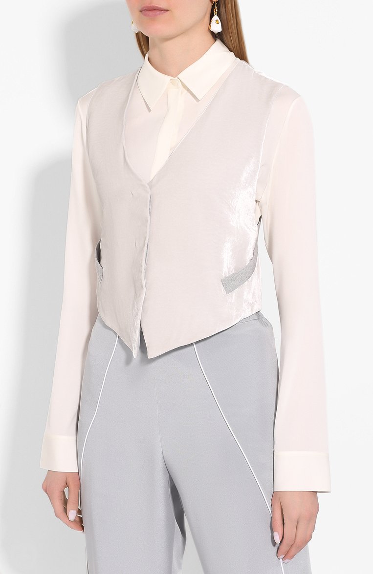 Жилет из смеси вискозы и шелка GIORGIO ARMANI, арт. 0SHCKZ17/TZ503, фото 1