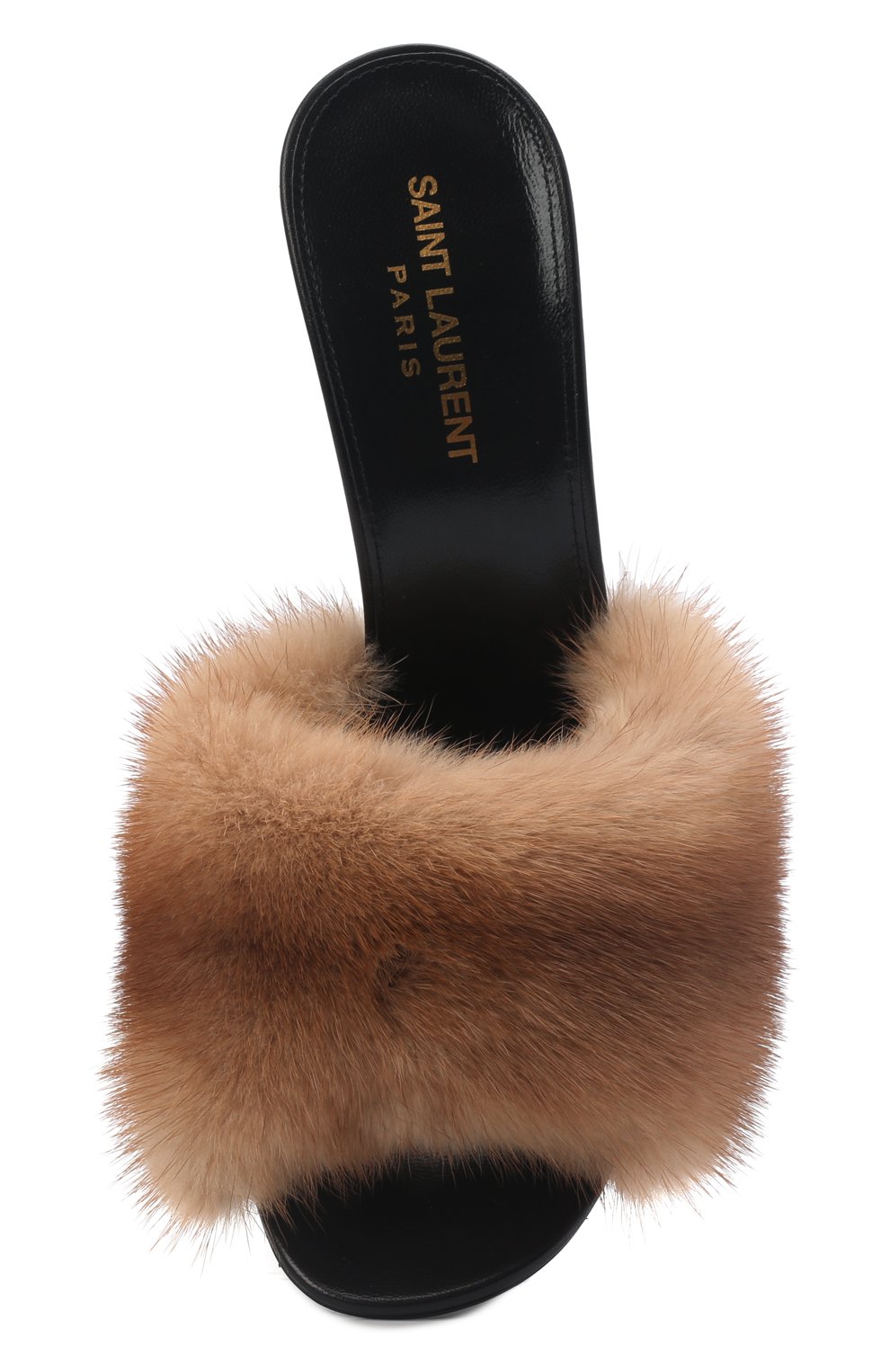 Мюли с отделкой из меха норки la 16 SAINT LAURENT, арт. 650762/E0E00, фото 6