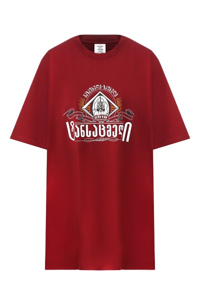 Женская хлопковая футболка VETEMENTS, арт. USS197071/W
